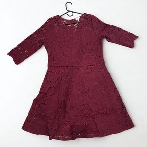 Beautiful burgundy lace dress